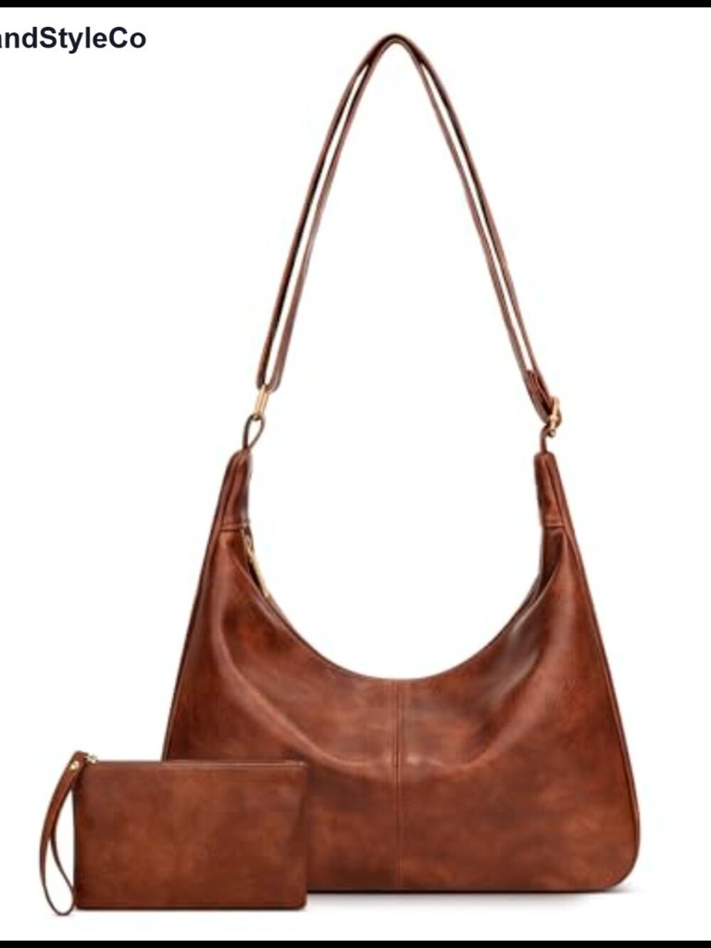 Women's Slouchy Hobo Bag Shoulder Purse Vegan Leather